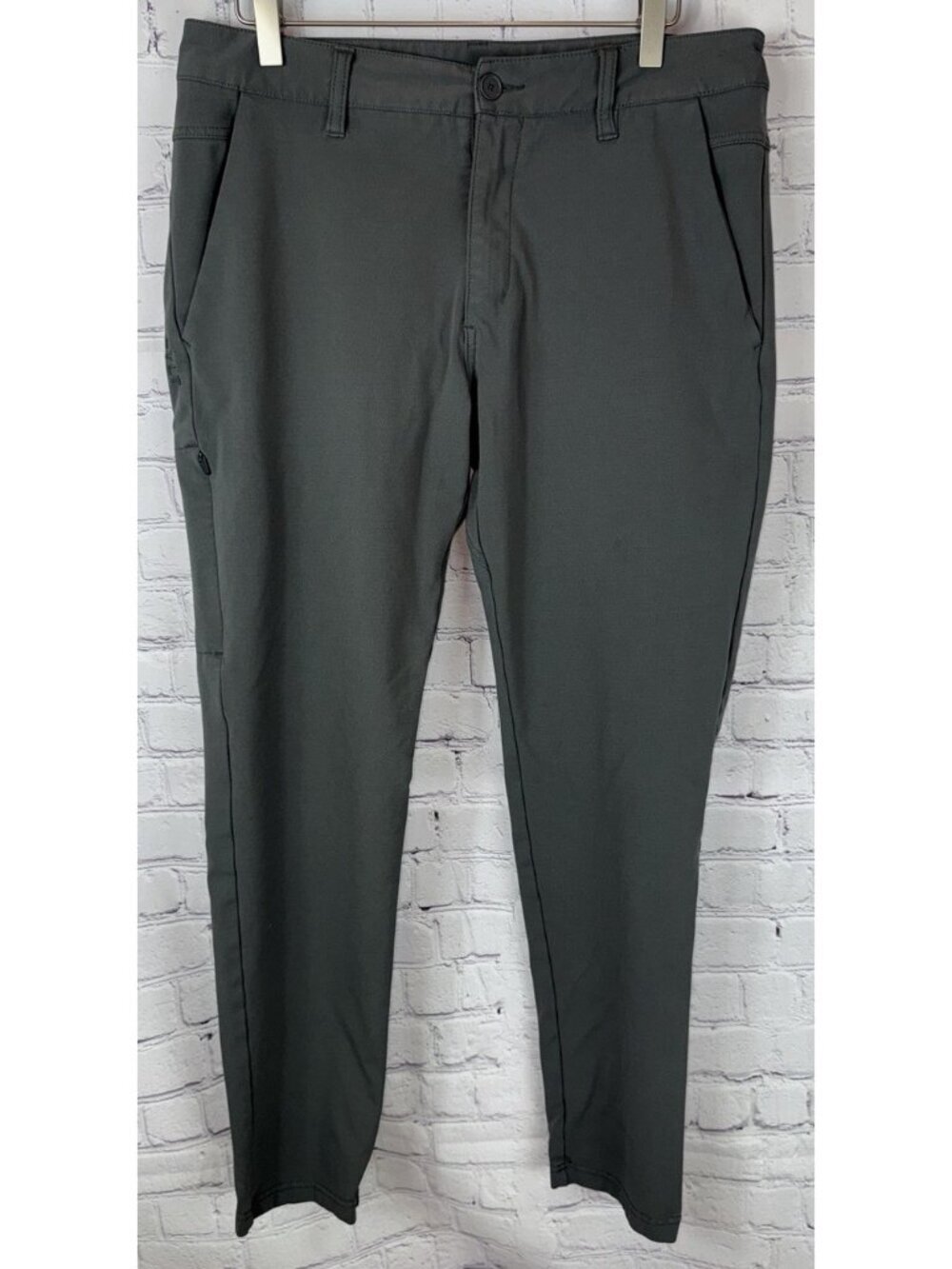 BYLT Everyday Pant 2.0 Men’s Size Large Stretch Casual Comfort Chino Gray/Green